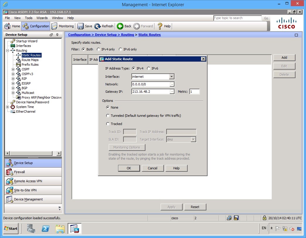 Figure 1.14 Cisco ASDM